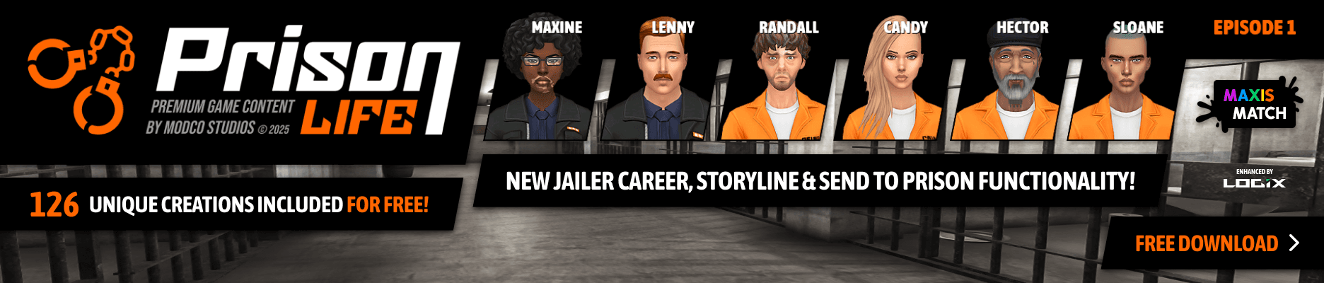 Prison Life - Premium Game Content for The Sims 4